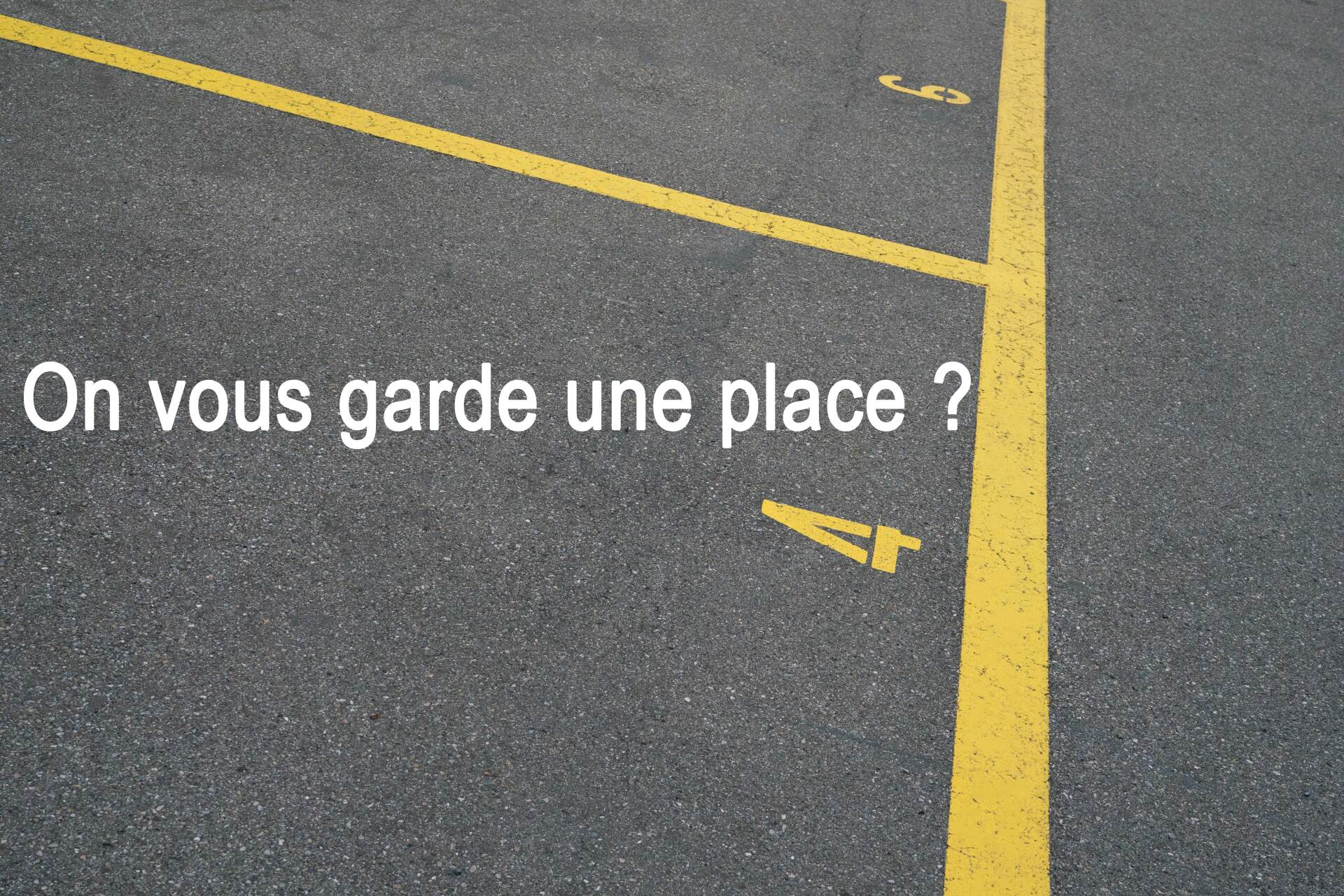 emplacement de parking libre