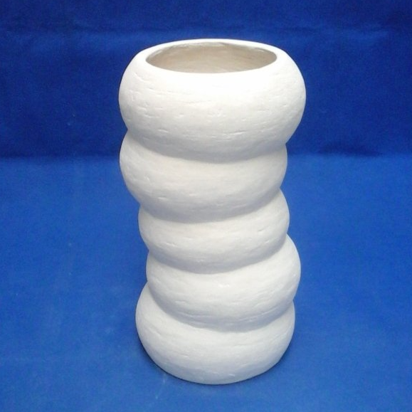 Vase Bulle 2A, effet empilage de 5 galets en équilibres Vase empilage de galets sur mesure imprimé en 3D
