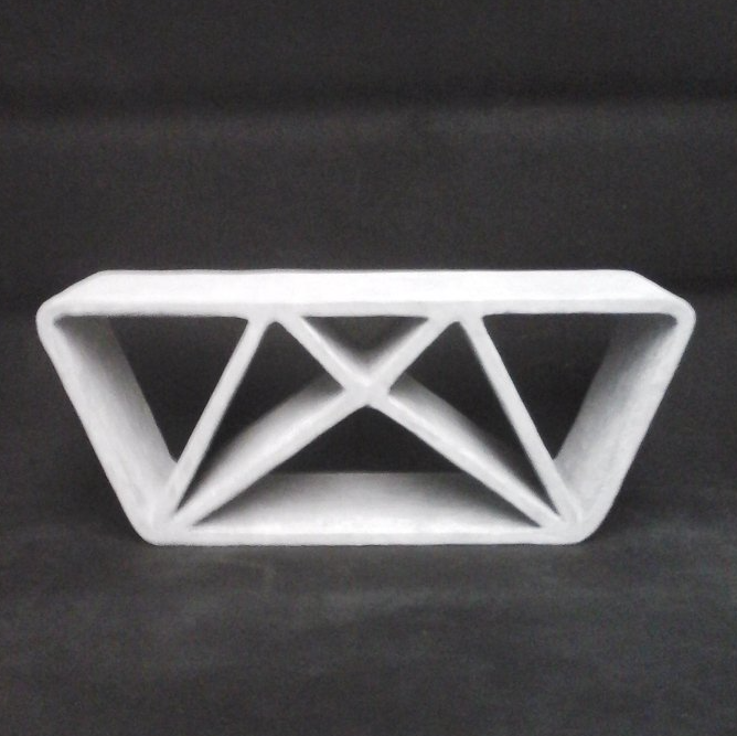 Eiffel bench 3D concrete printed bench, concrete furniture