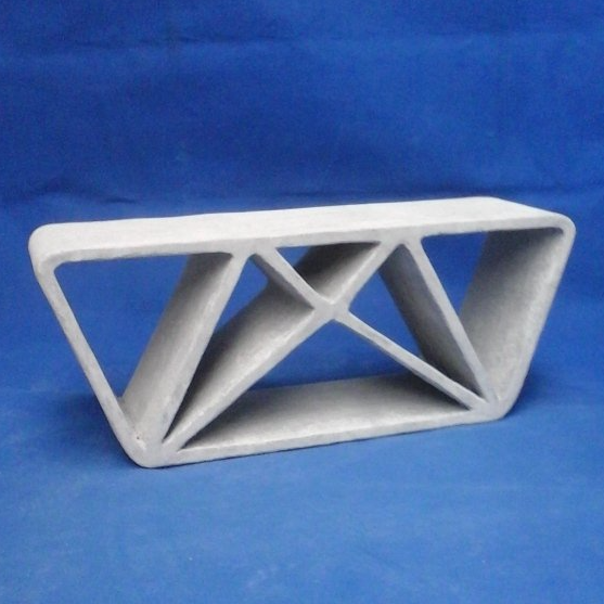 Banc Eiffel Banc béton fibré imprimé en 3D mobilier extérieur