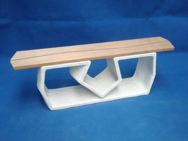 banc Rock banc en béton 3D mobilier urbain béton fibré extérieur