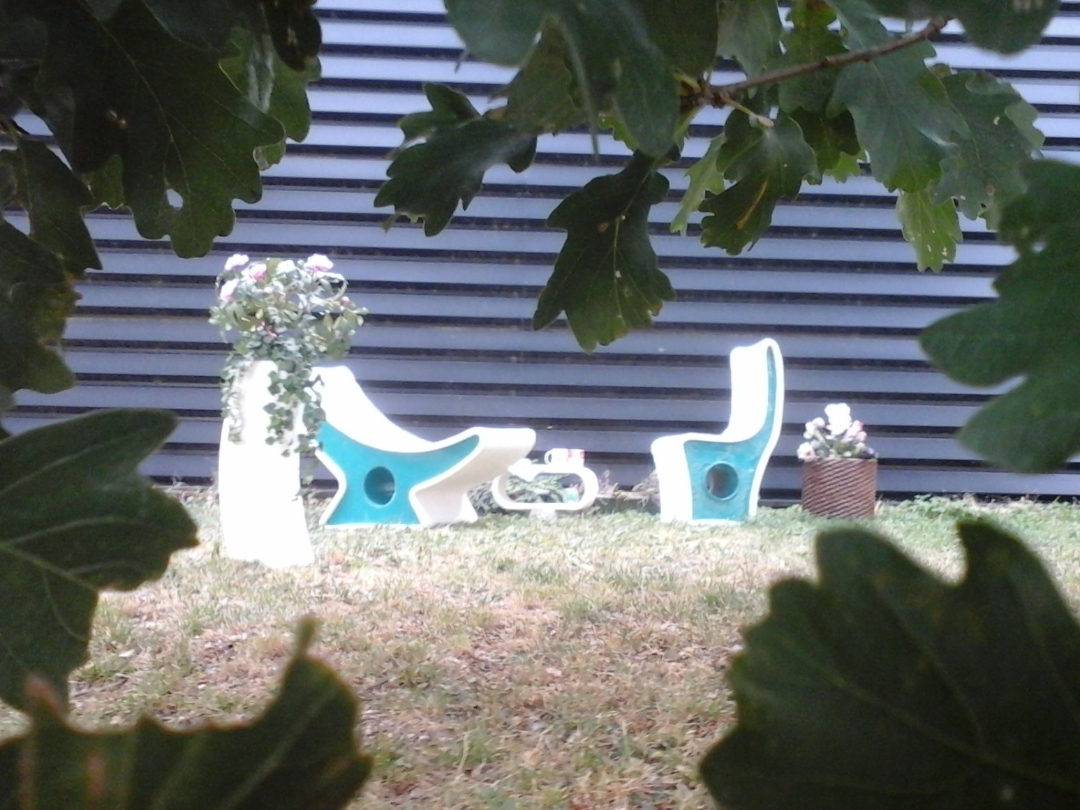 Chairs, stools, concrete furniture, cement, 3D printed, garden furniture, landscape