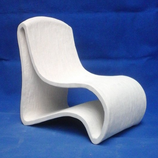Fauteuil F1 Fauteuil design extérieur en béton fibré résistant