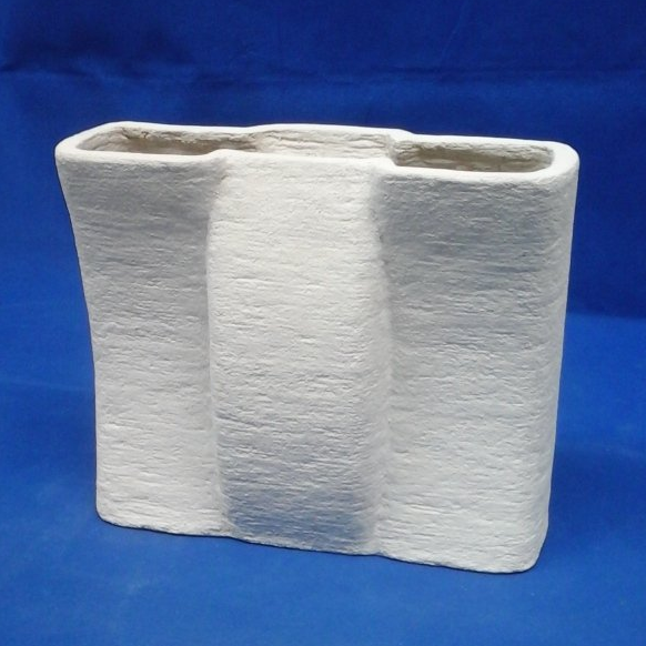Modern planter Concrete planter, modern, 3D printed white cement