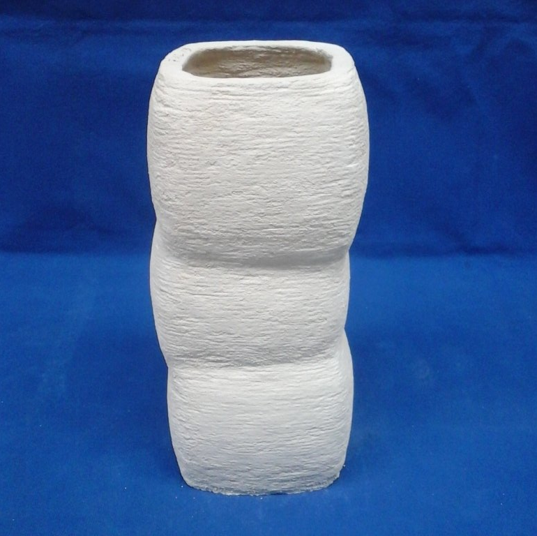 Vase Kube 3 Vase en ciment blanc