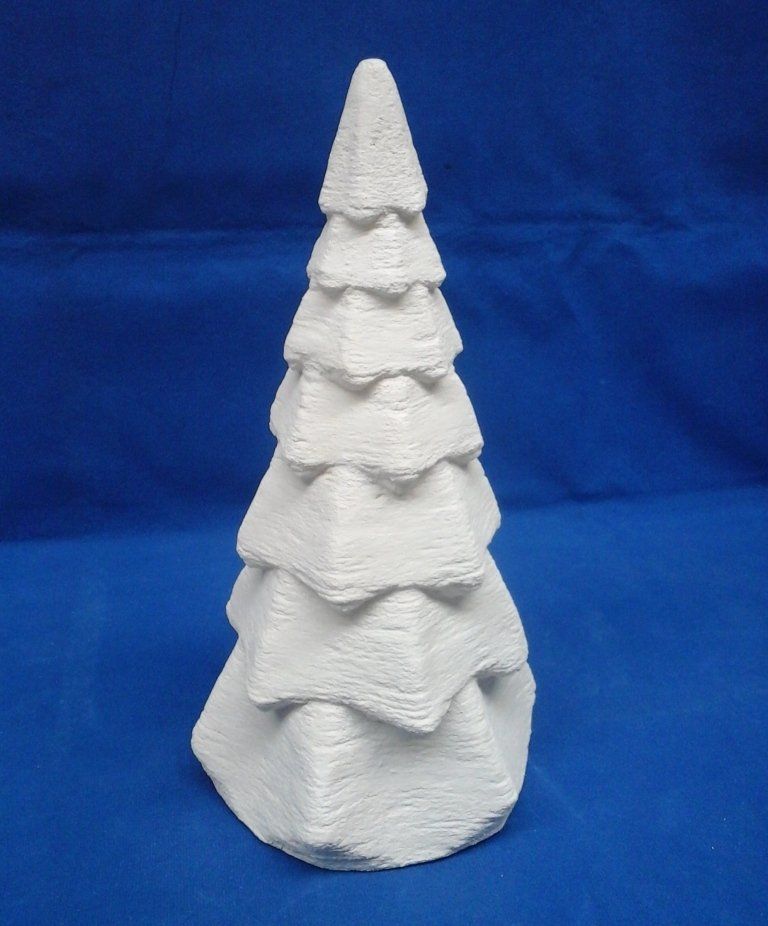 Sapin de Noël 1, intérieur vide Sapin de Noël en béton imprimé en 3D
