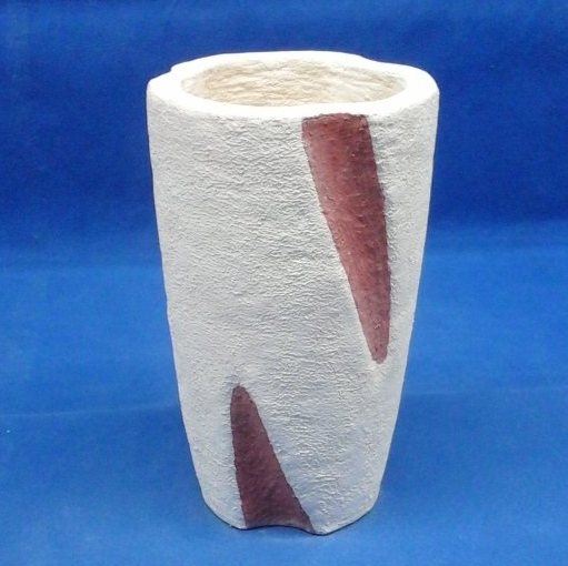 Pot de jardin TW3 blanc et rouge Pot de jardin blanc et rouge, extérieur