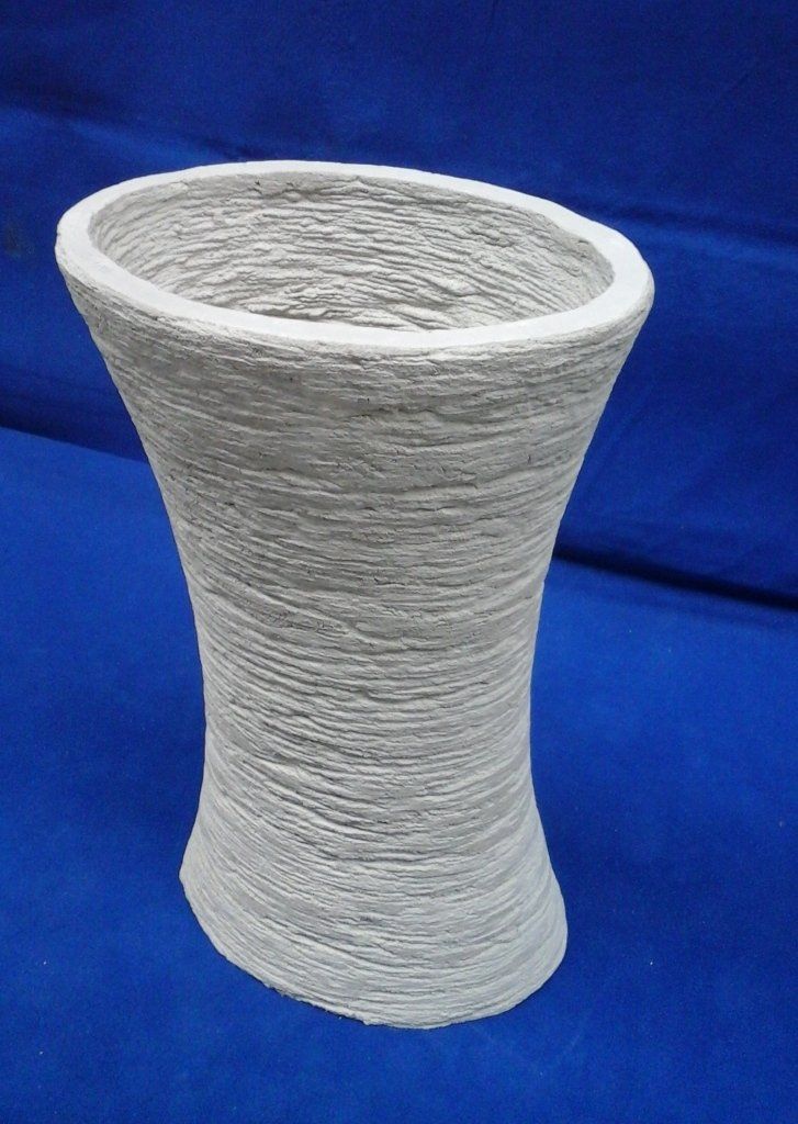 Vase ovale vase ovale mince au centre, taille de guêpe