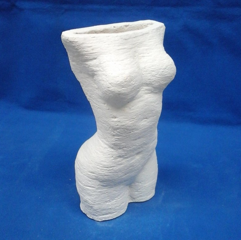 Torse W2 en ciment blanc torse de femme en ciment blanc imprimé en 3D
