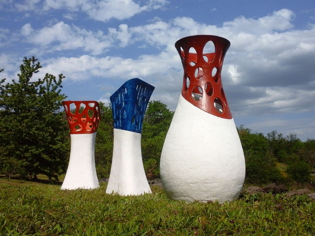 XXL big  concrete vases for decoration