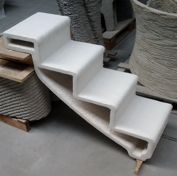 concrete staircase concrete 3d printed staircase, high-performance cement