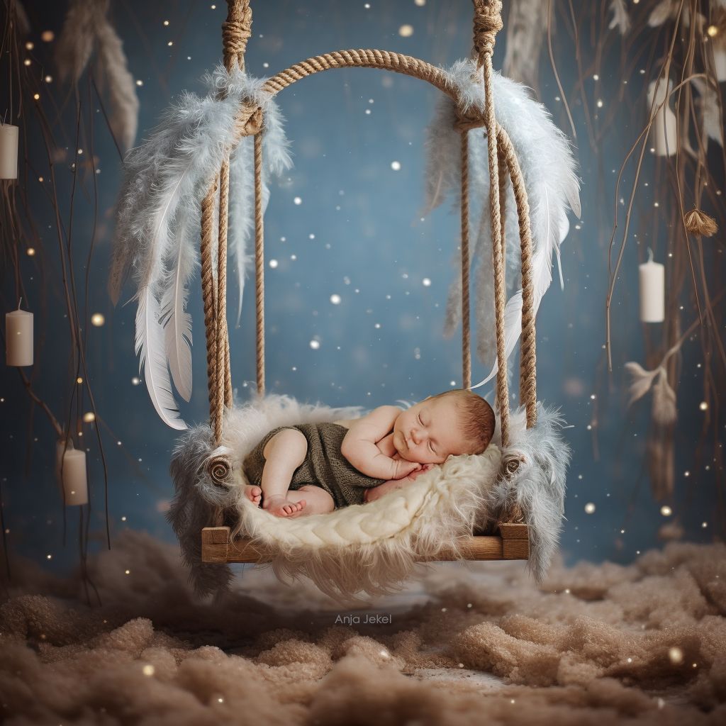 Anja Jekel Newbornfotos in Unterfranken Werneck Schweinfurt Volkach, Bamberg Würzburg Neugeborenen Shooting Traumfänger
