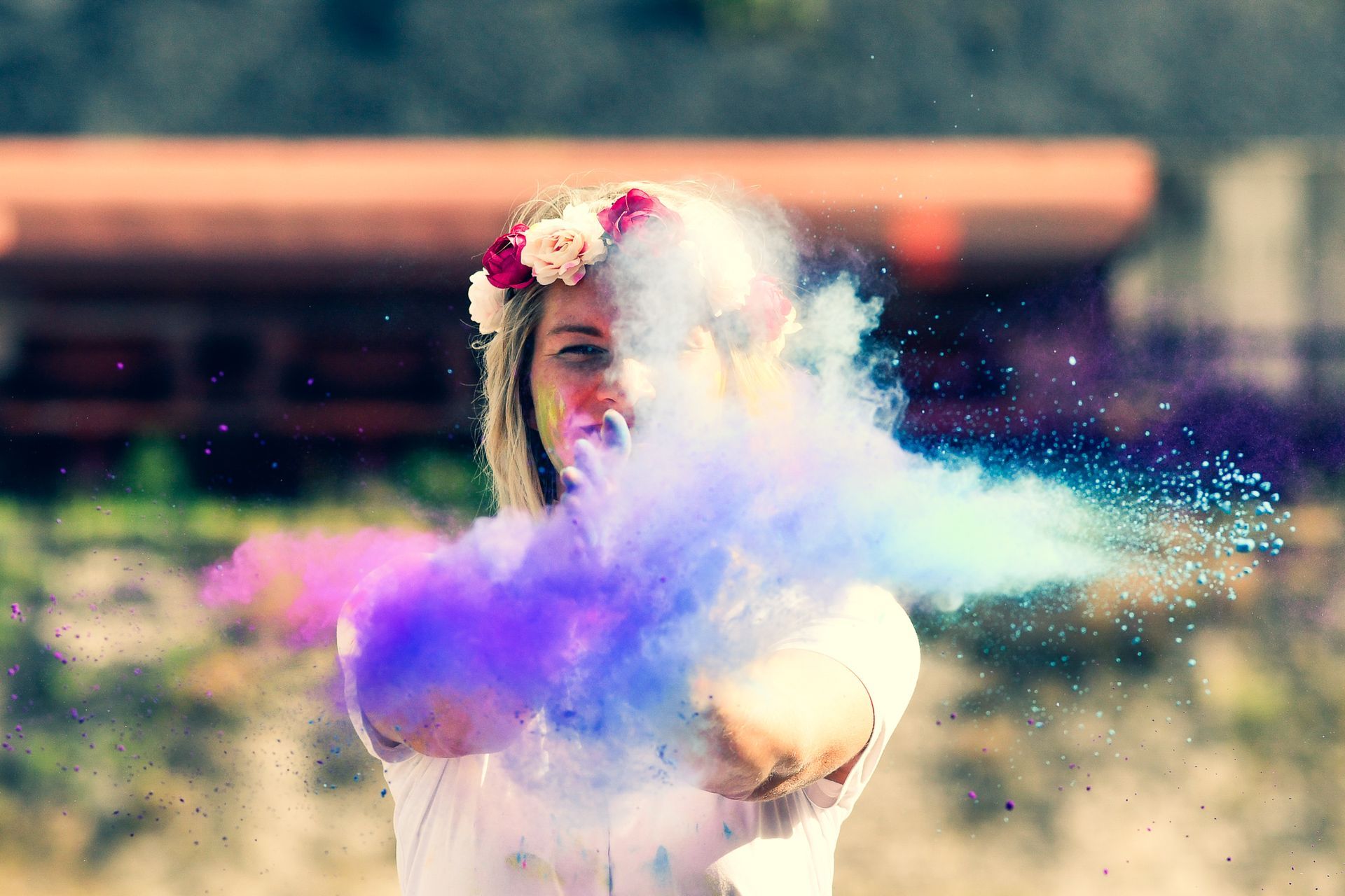 Moderne JGA Bilder Unterfranken Werneck Schweinfurt Volkach Bamberg Würzburg Junggesellinnenabschied Fotoshooing Holi power