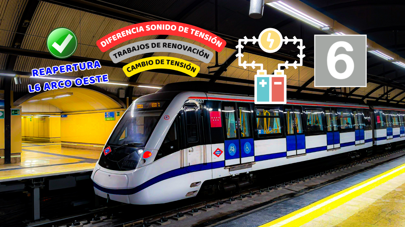 Diferencia de sonido de tensión y reapertura arco oeste L6