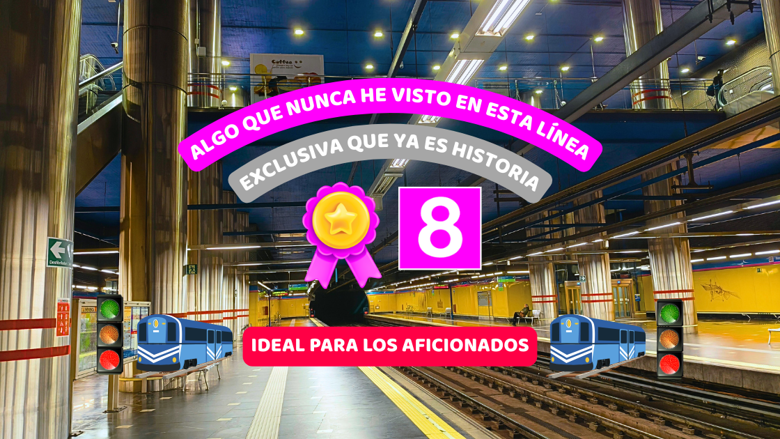 Lo nunca visto en la línea 8 sobre el material móvil