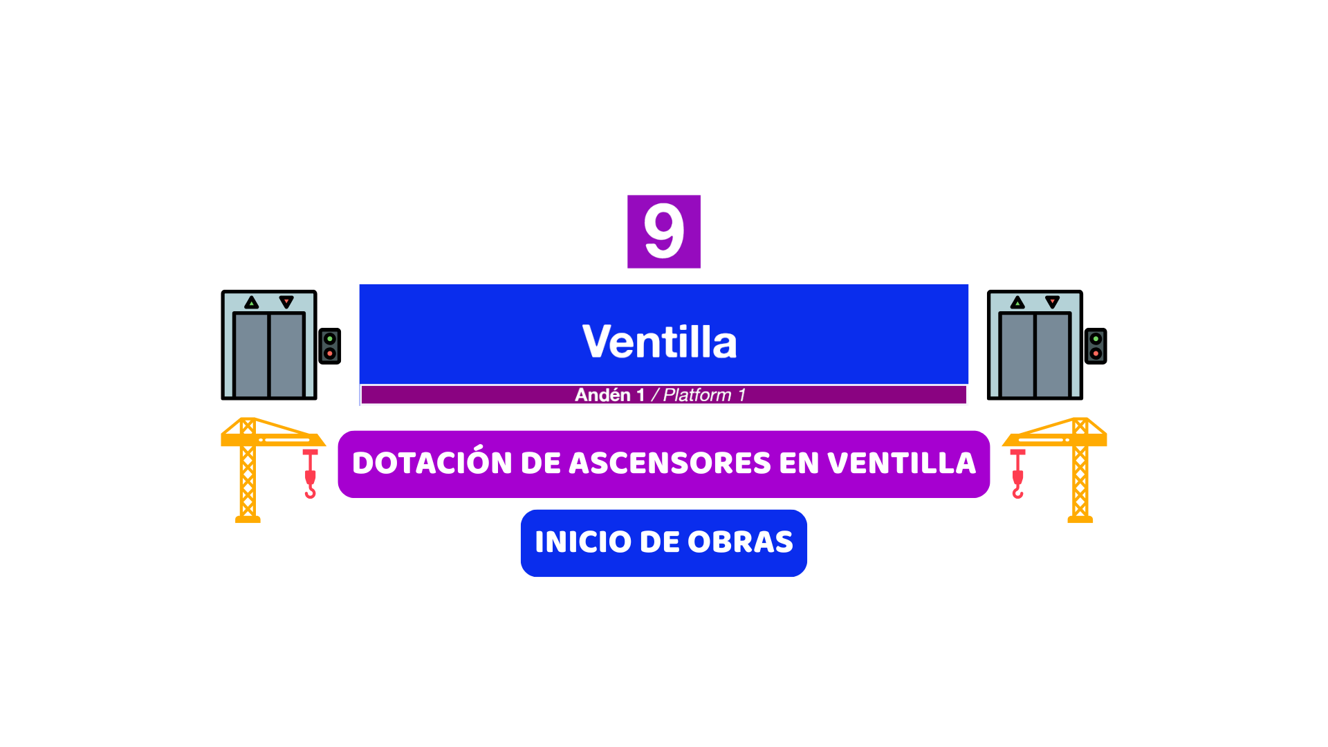 Obras ascensores Ventilla