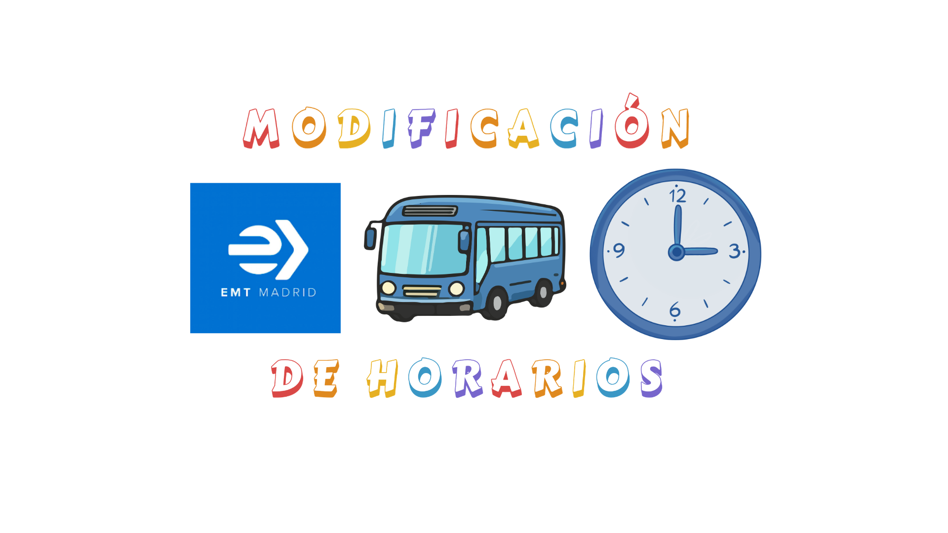 La EMT modifica los horarios de las líneas 27 y SE709