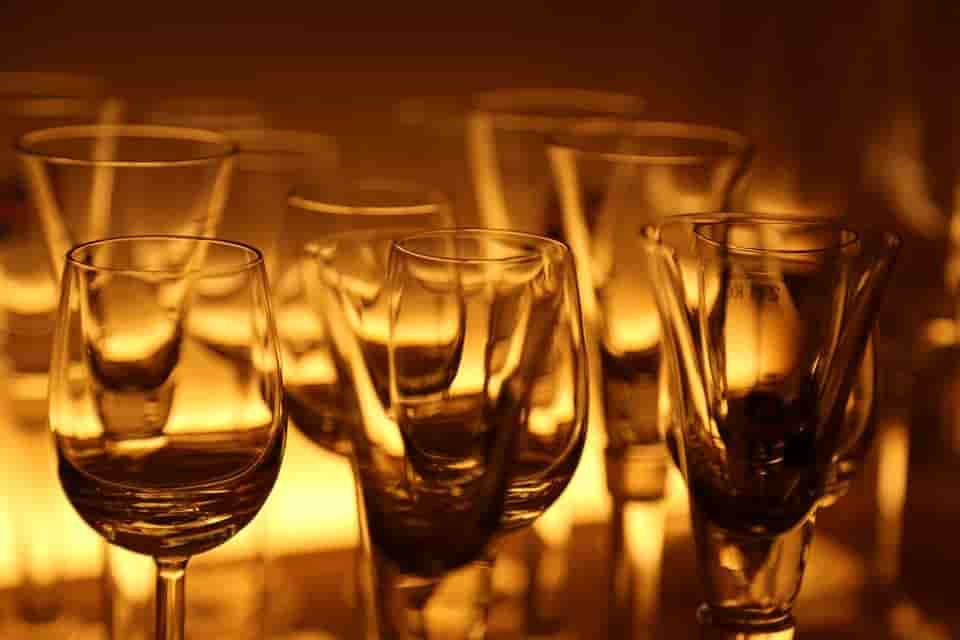 copas, vasos, cristalería