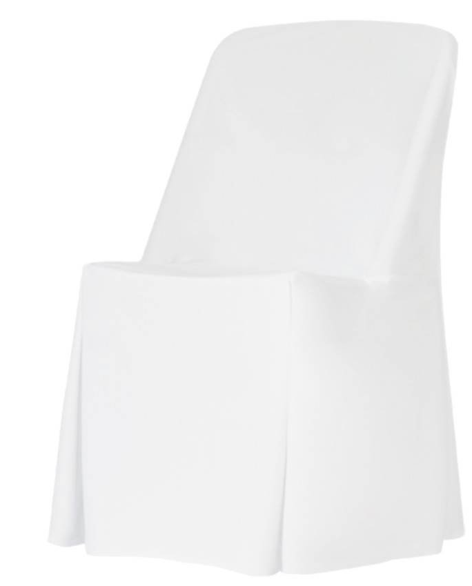 Fundas de silla blancas para fundas de tijera