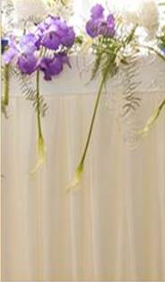 Confección de faldones para mesas