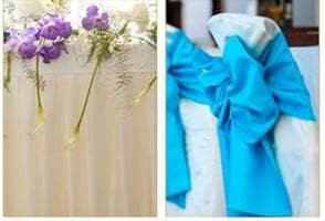 Alquiler y Confección de fundas de silla, faldones