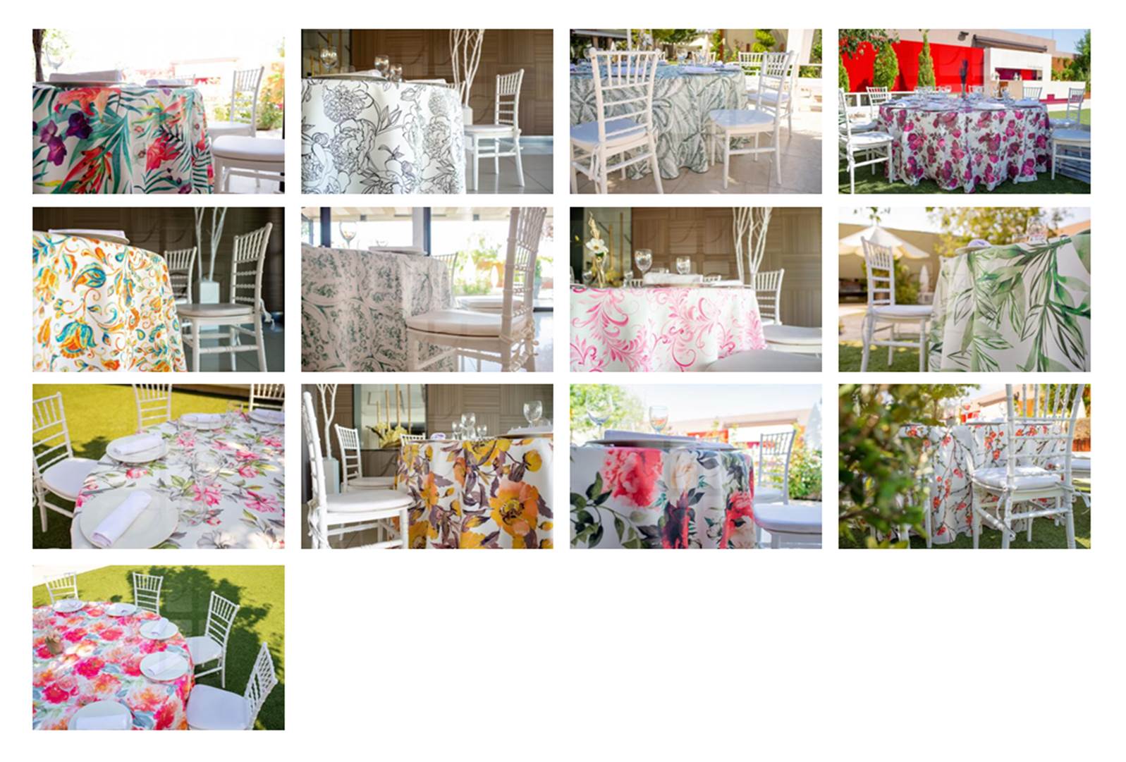 Mantelería estampada