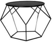 Mesa Cubic metal lacado en negro