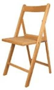 Silla de madera barnizada