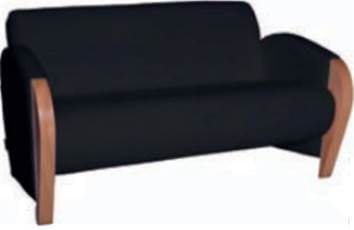 Sofá Praga 2 plazas negro o rojo