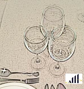 protocolo colocación de las copas en triángulo