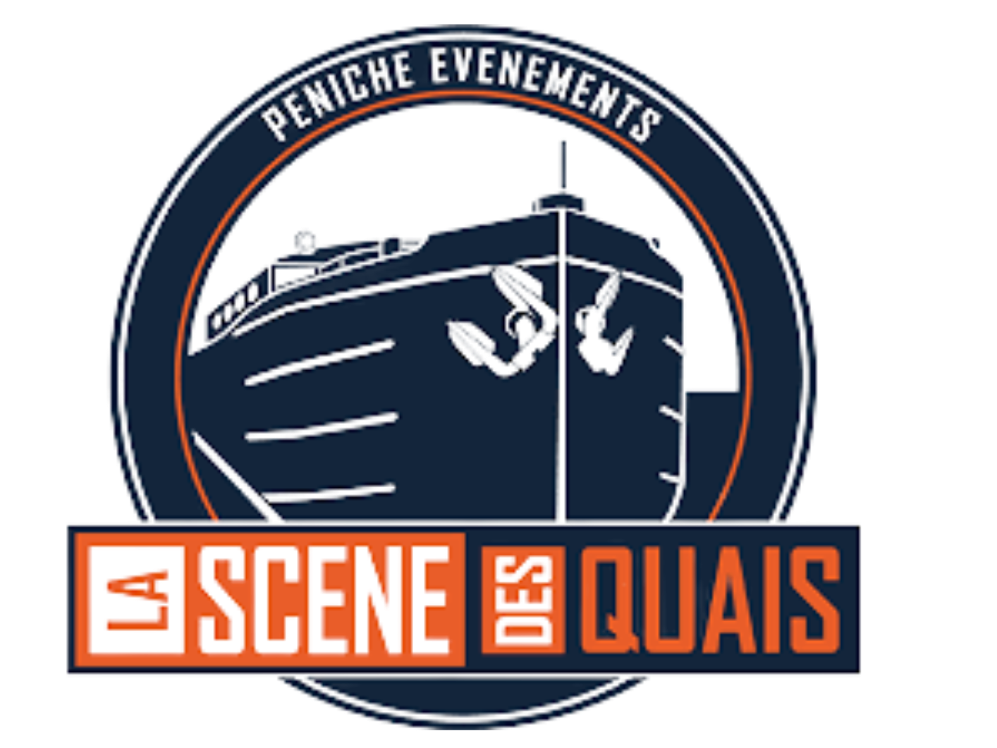 Logo la Scène des Quais salle de spectacle dans une péniche Auxerre Yonne 89