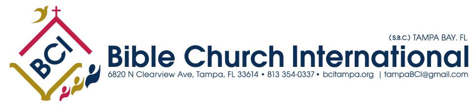 Bible Church International - Logo Bible Church International - Logo