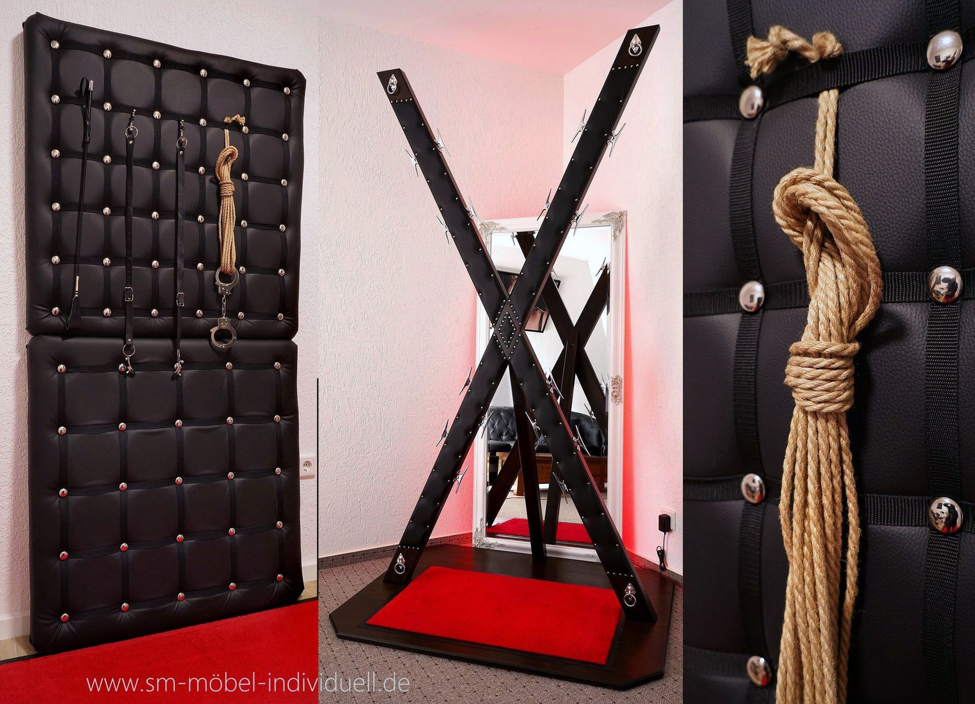 Fesselbrett , BDSM-Brett , Bondage-Brett , Fesselbrett gepolstert