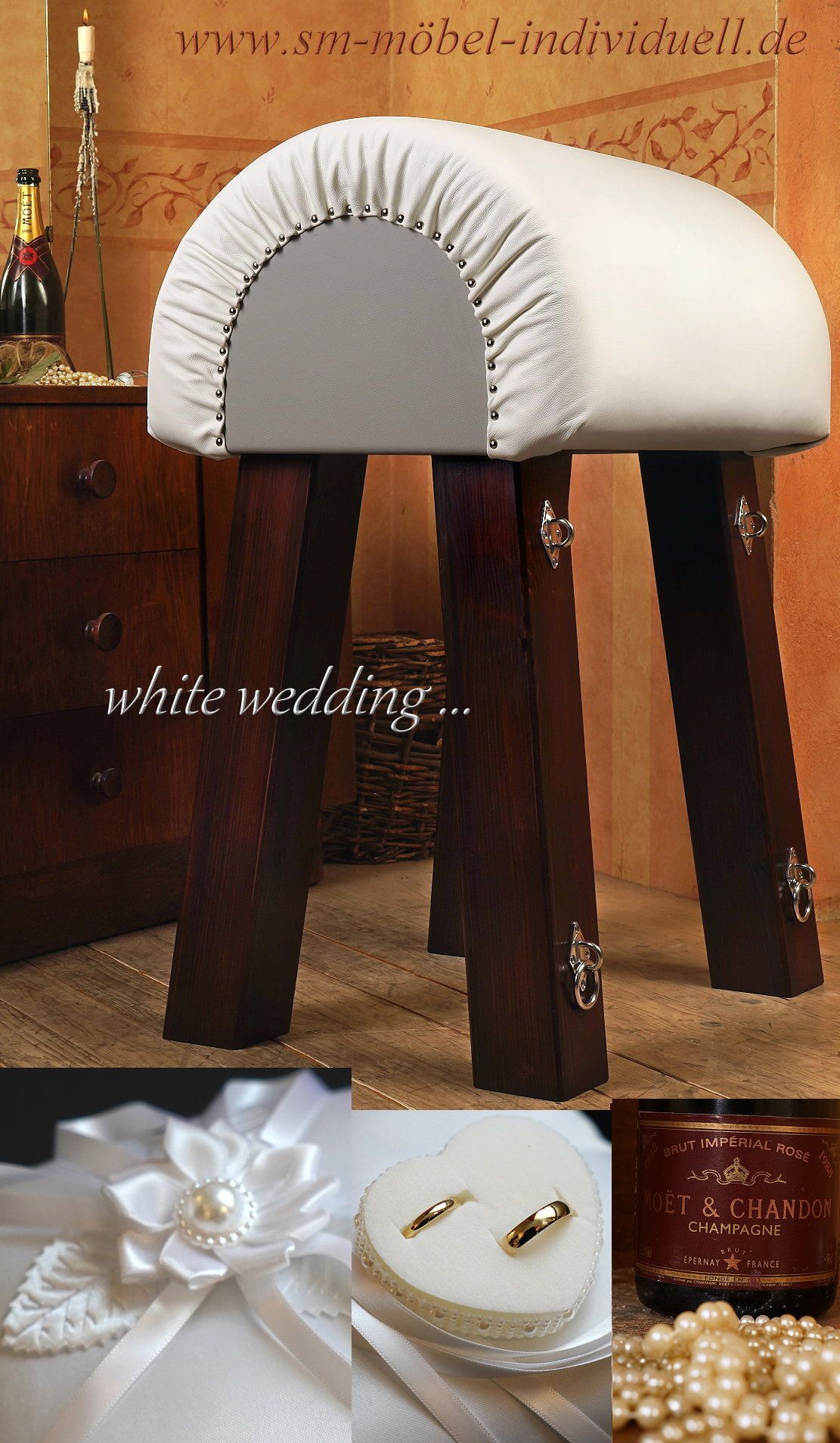 Rundbock Strafbock BDSM-Bock Leder gepolstert