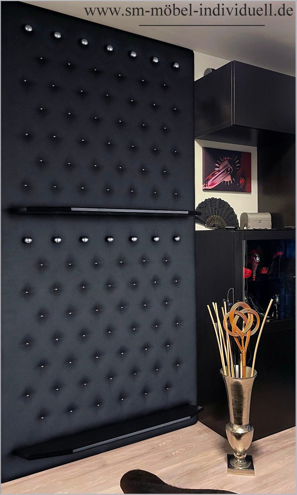 BDSM Spielzeugwand gepolstert BDSM-Regal Spielzeugregal