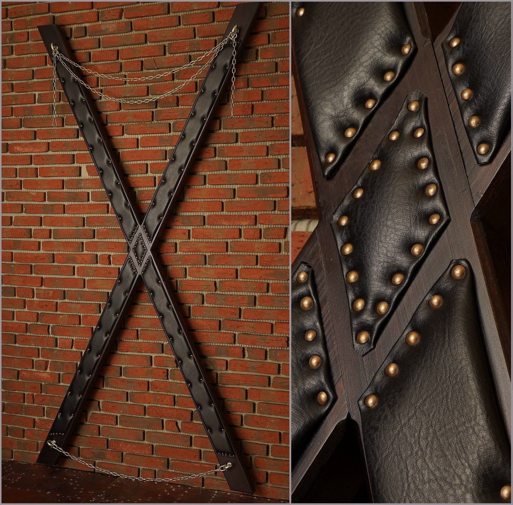 Wandkreuz Andreaskreuz BDSM-Kreuz