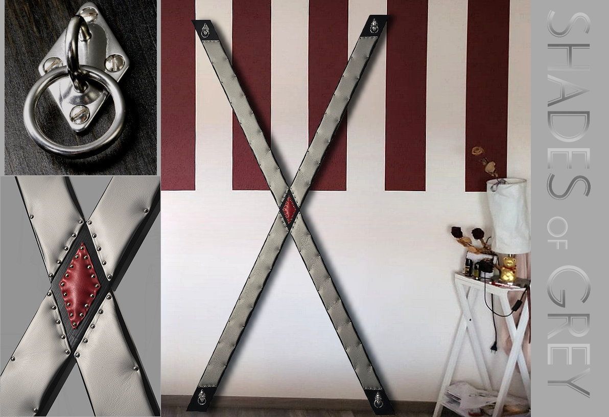 Andreaskreuz gepolstert ,
Standkreuz gepolstert ,
BDSM-Kreuz gepolstert