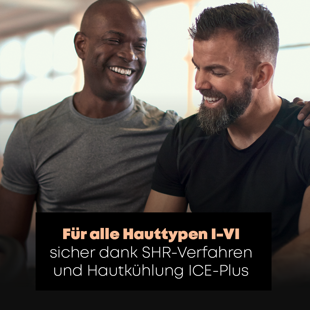Dauerhafte Haarentfernung im Gesicht eines hübschen Mannes