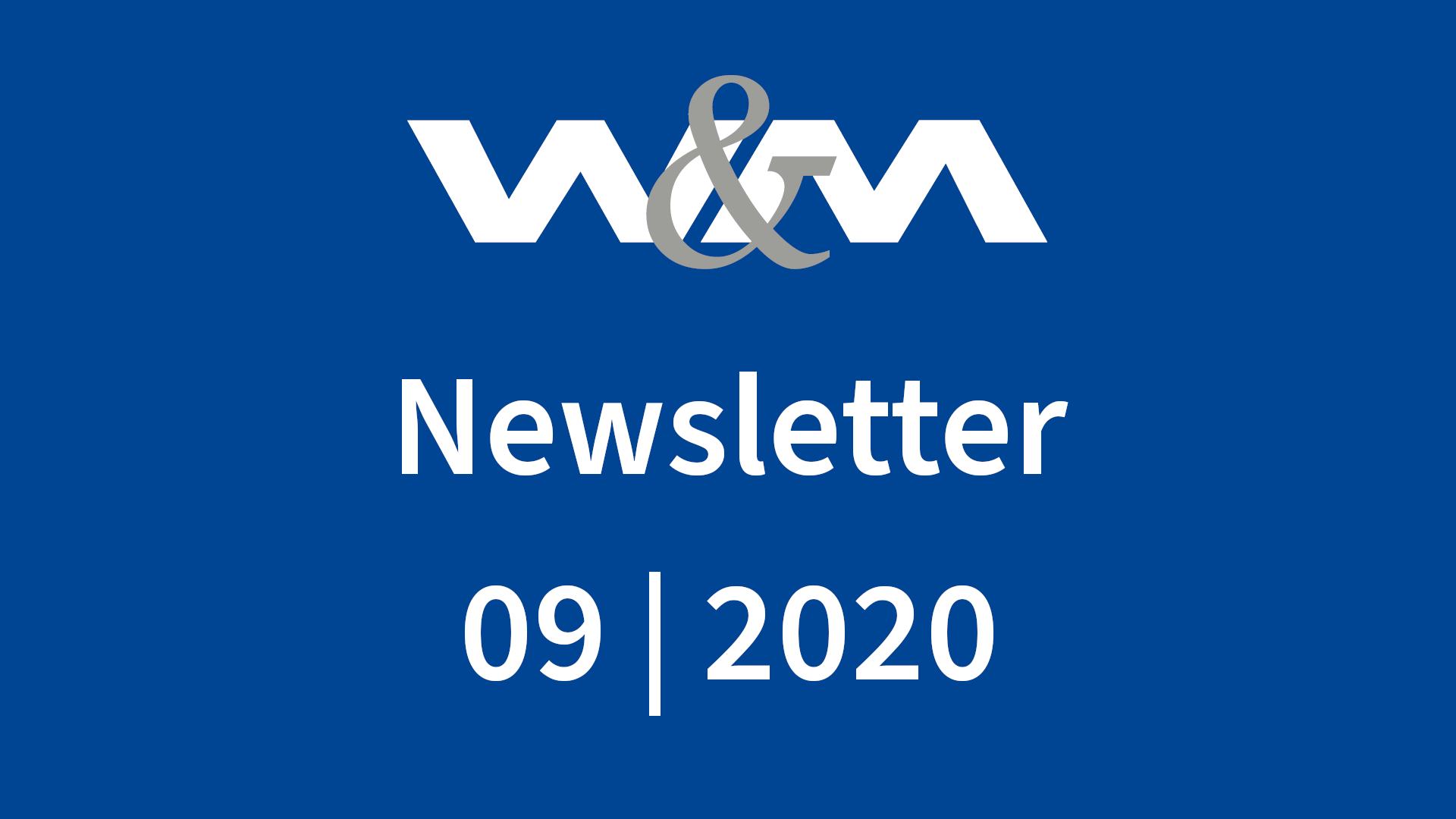 Newsletter 09/2020