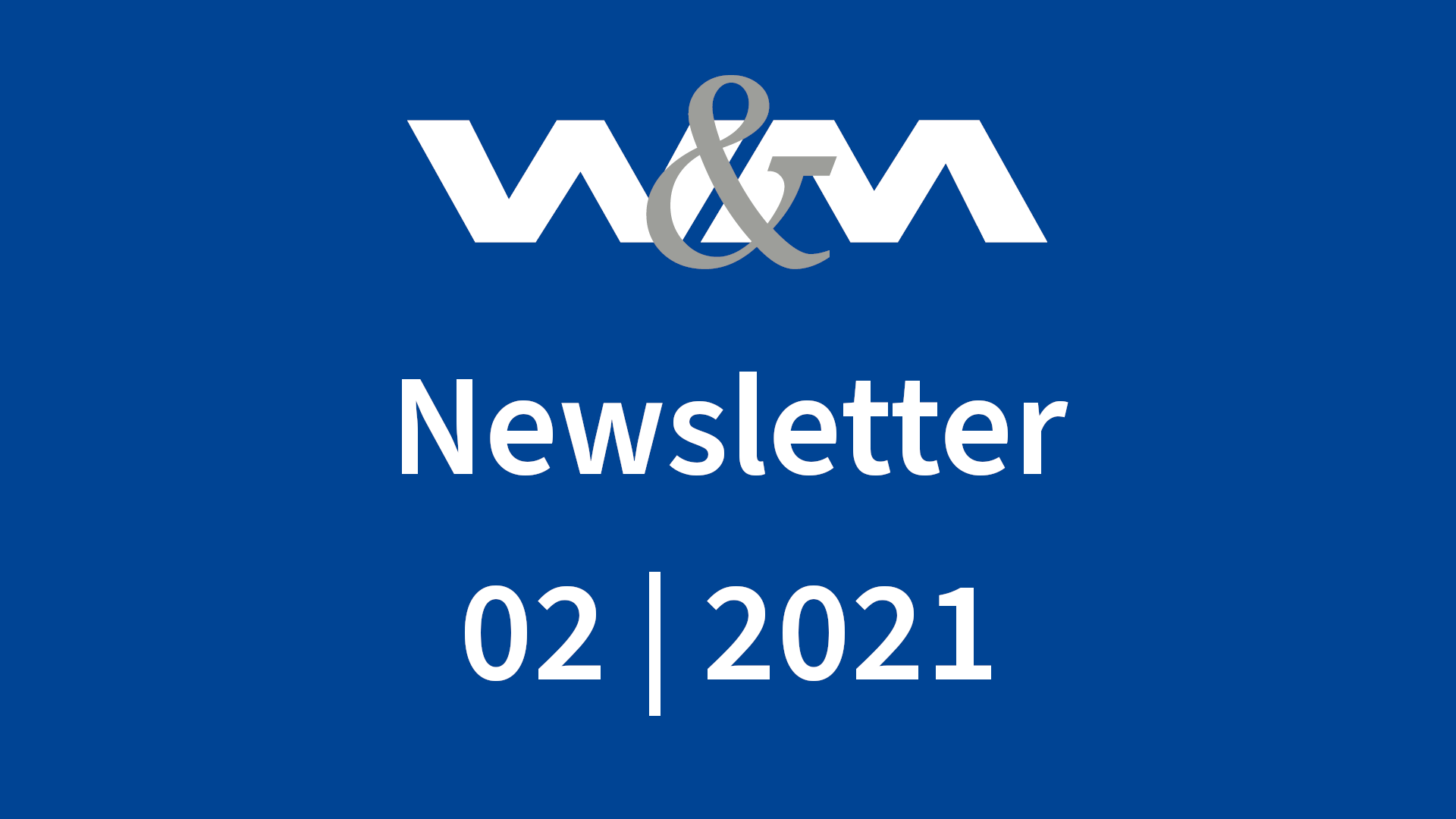 Newsletter 02/2021