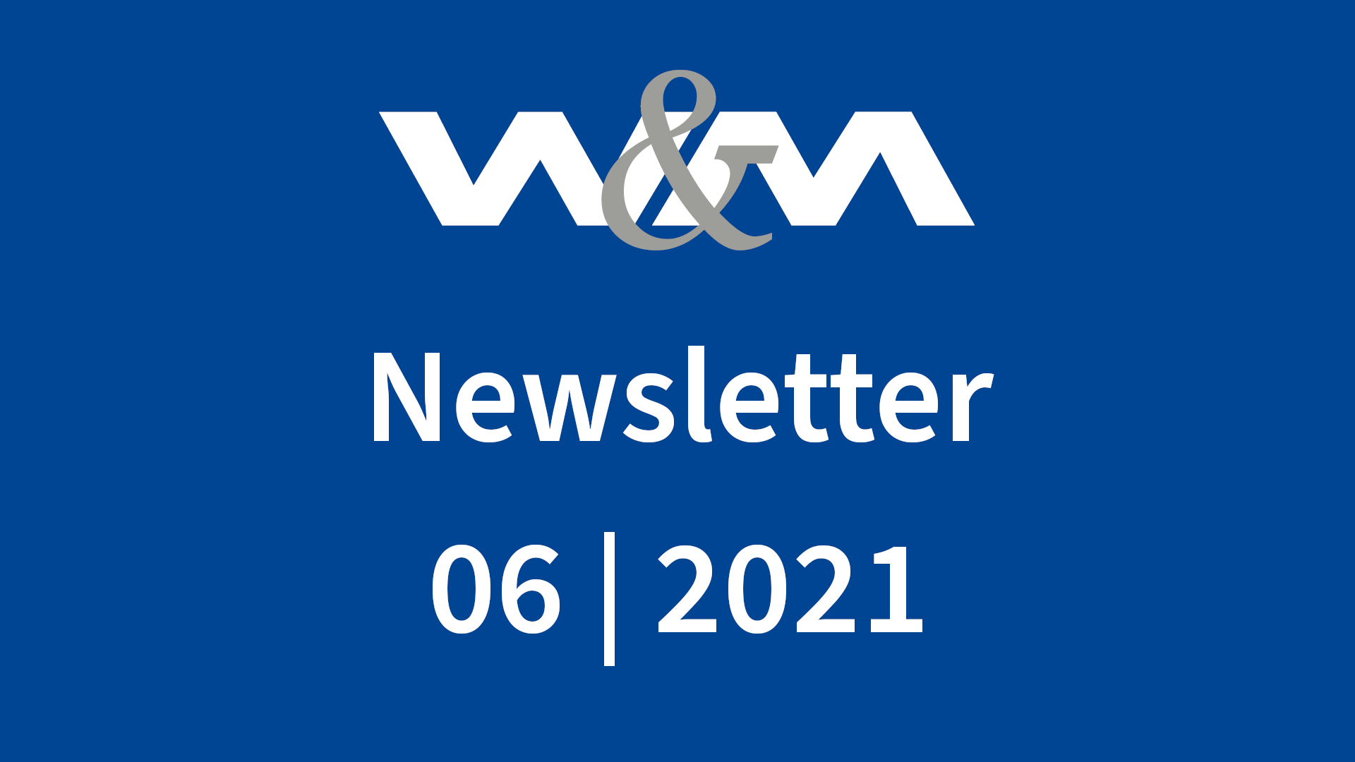 Newsletter 06/2021