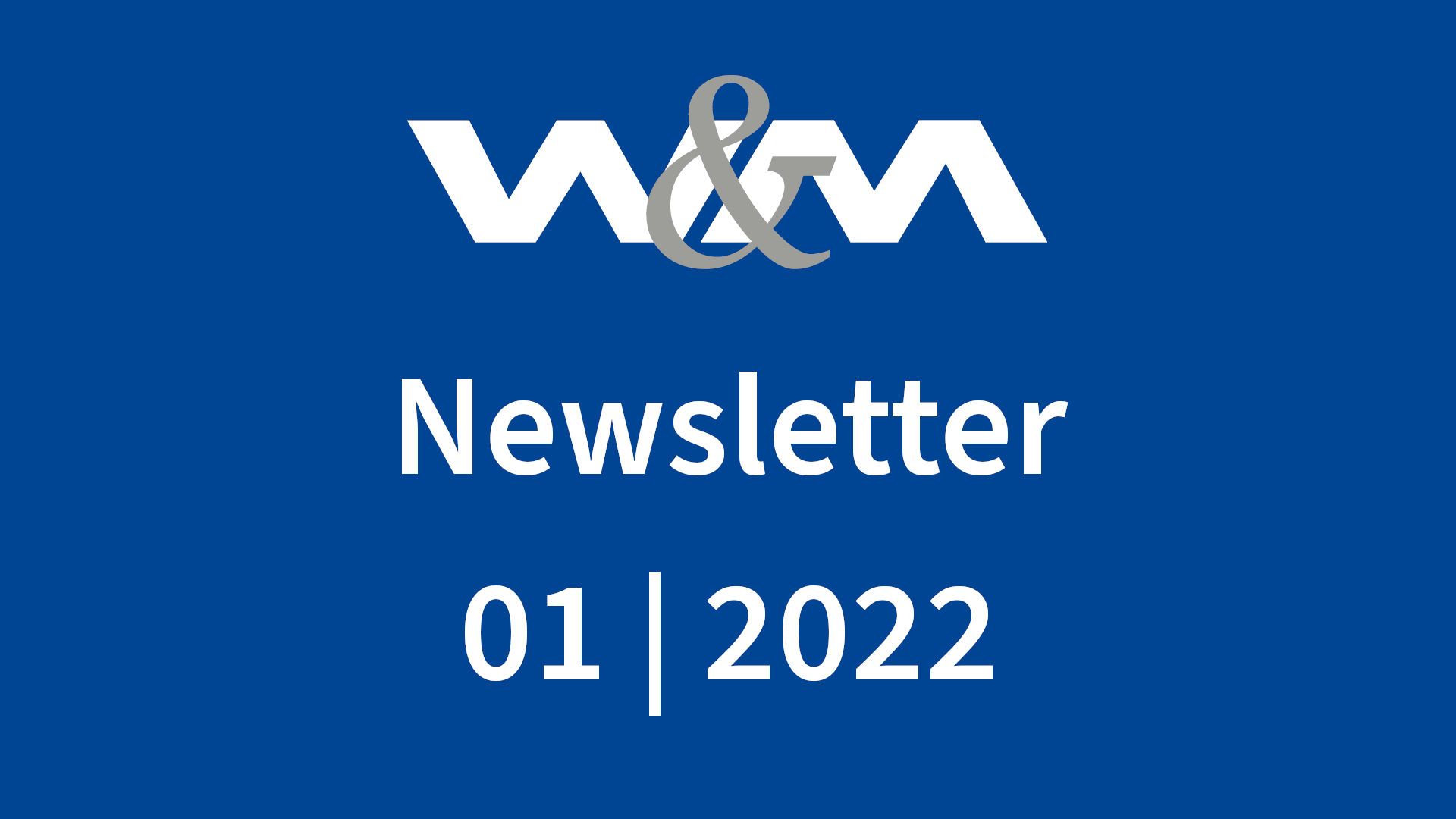 Newsletter 1/2022