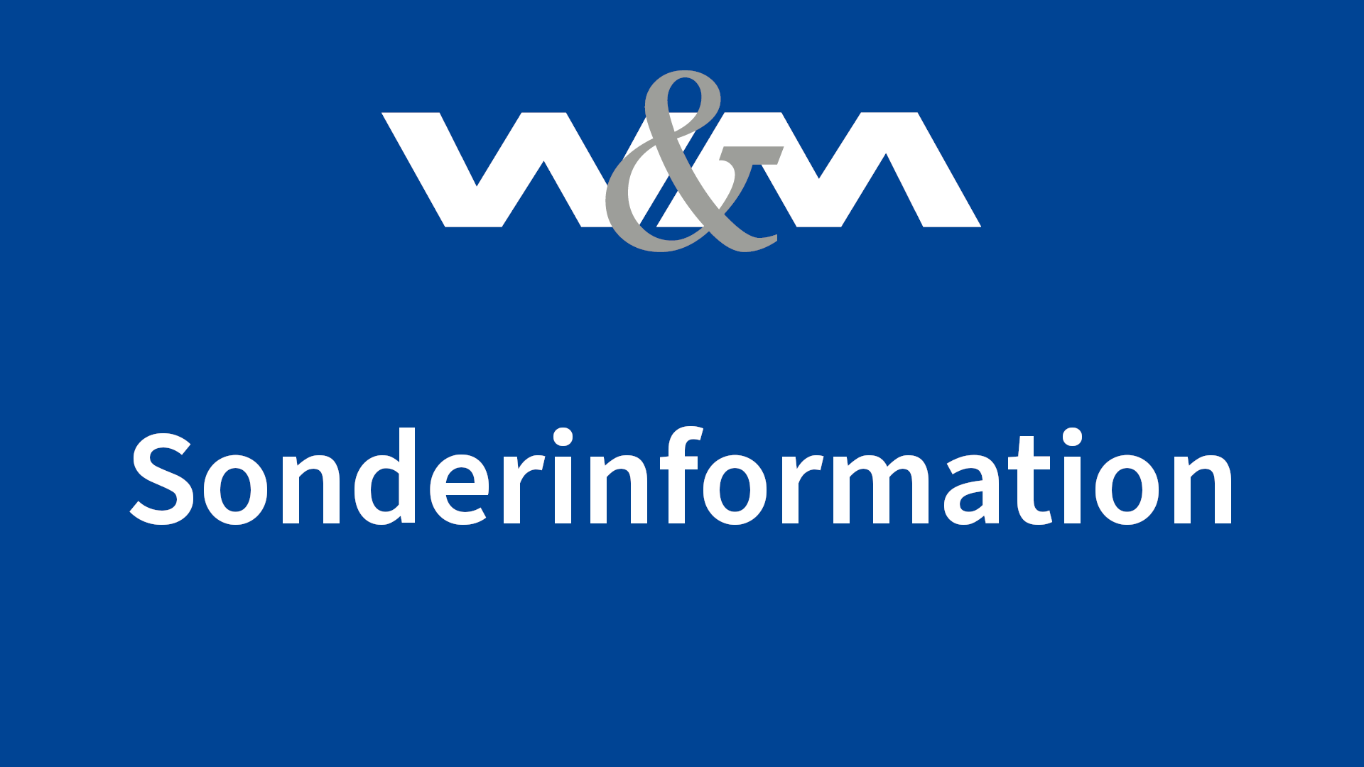 Sonderinformation