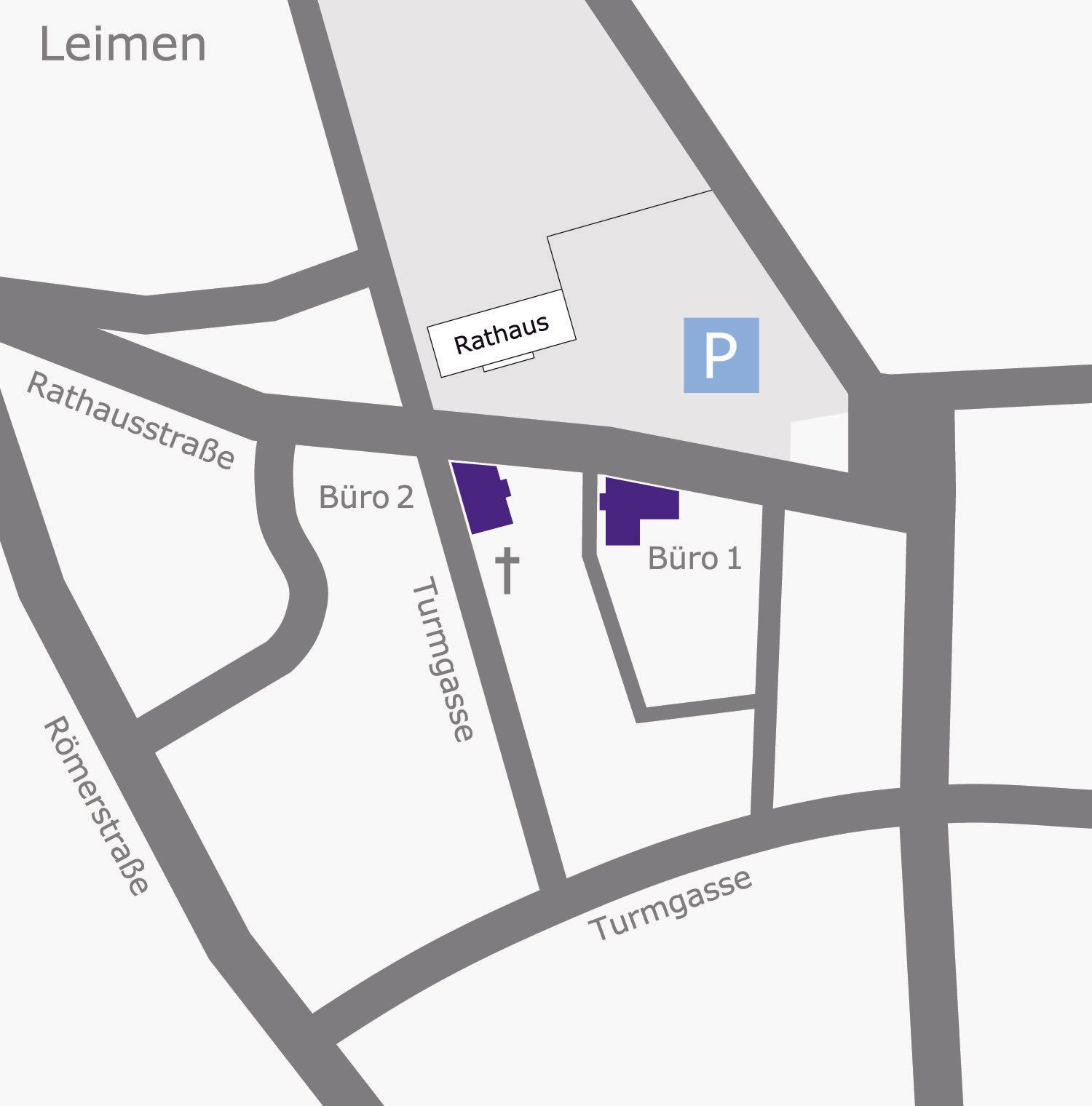 Lageplan Standort Leimen