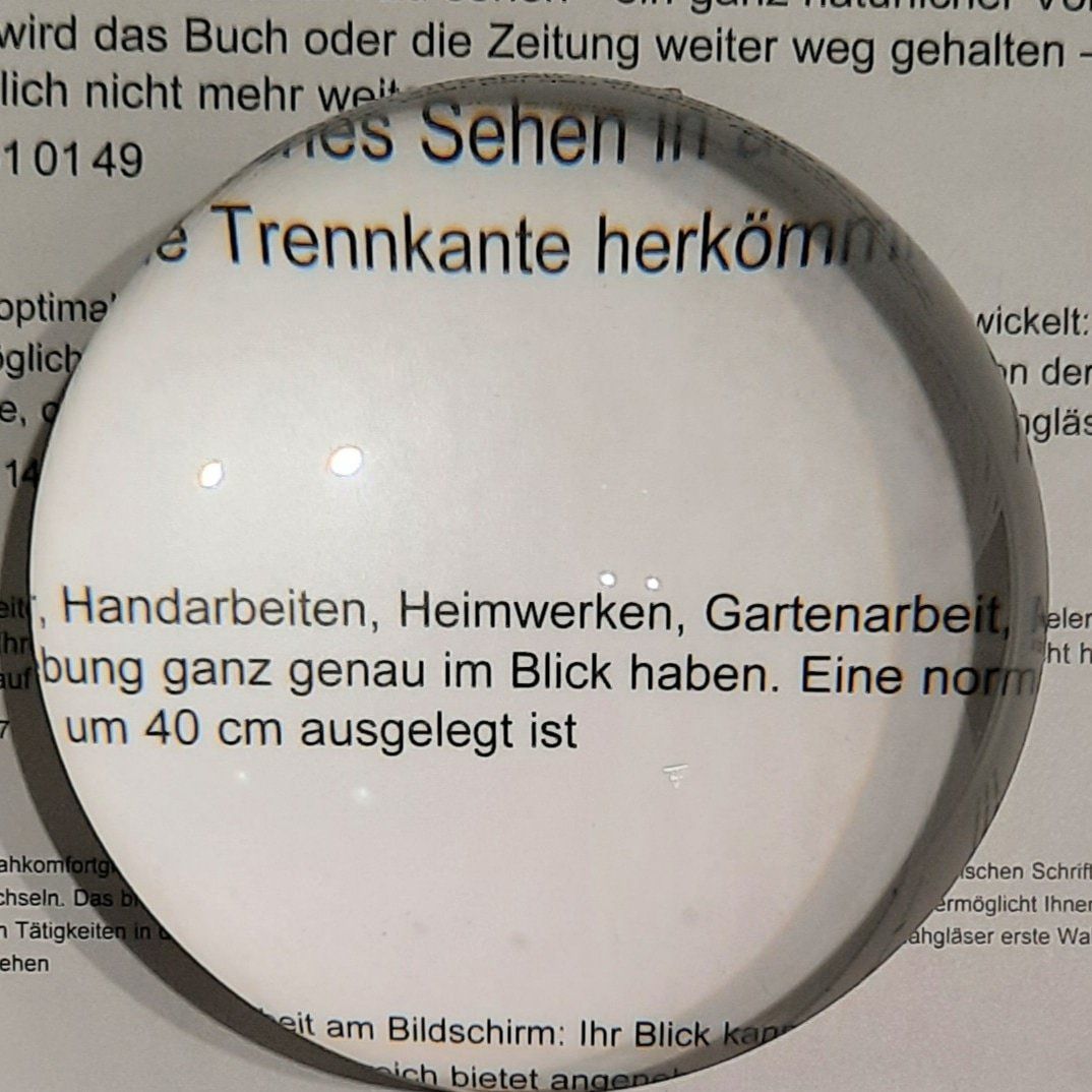 Hellfeldlupe, Lesestein