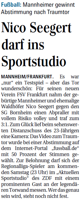 Nico im Sportstudio Nico im Sportstudio