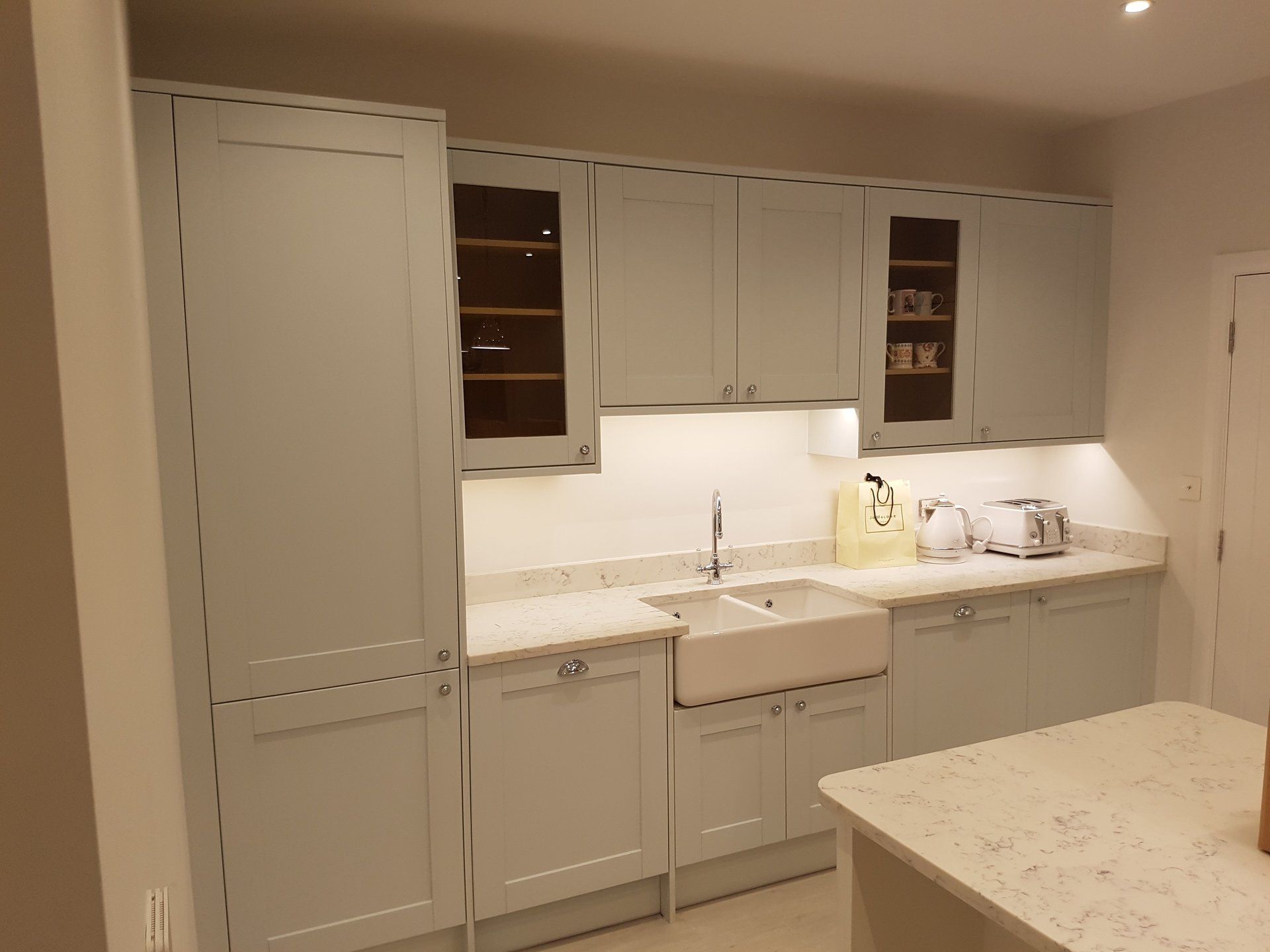 Hand painted shaker kitchen