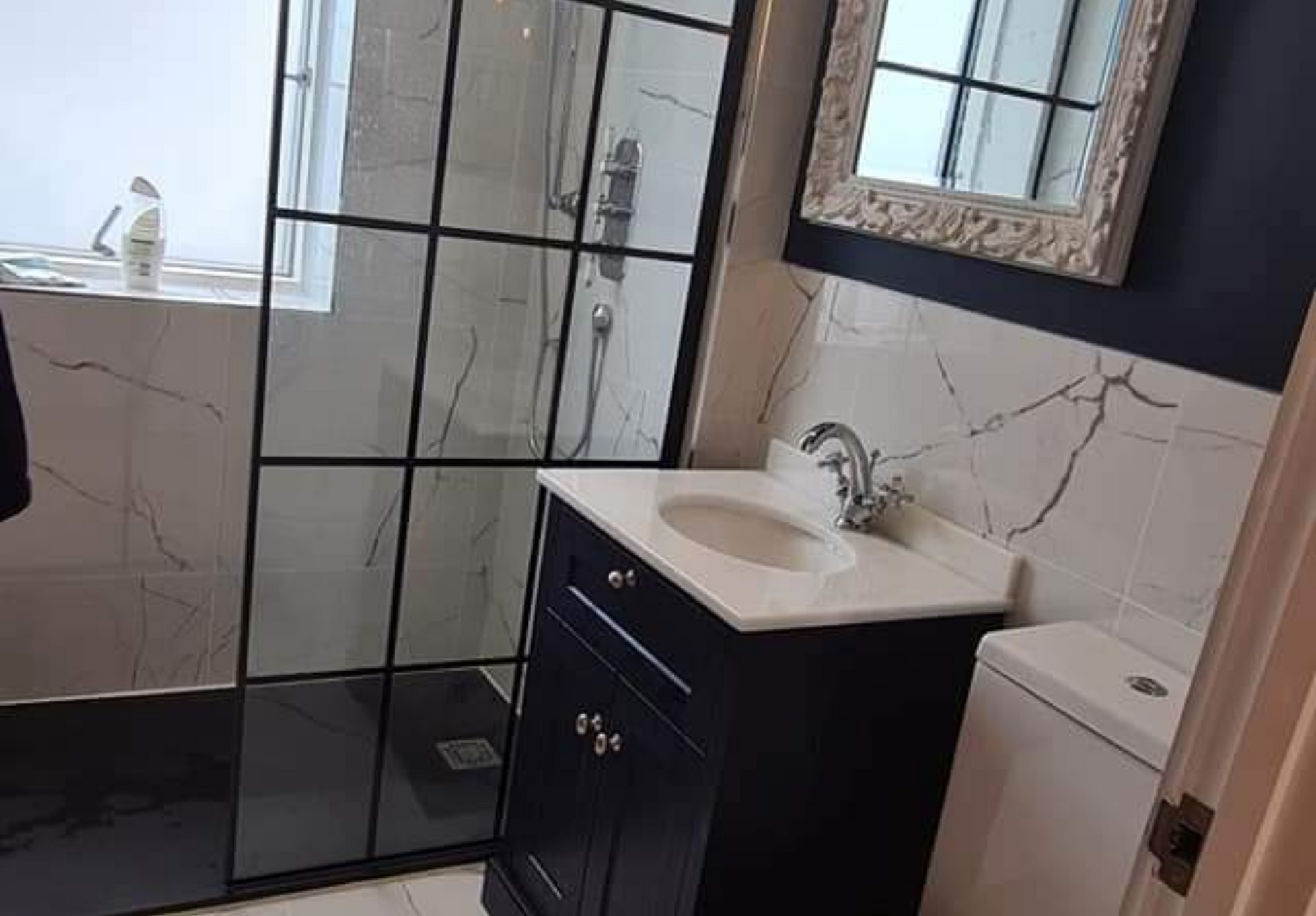 Modern bathroom installation in Wraysbury near Staines by DMS Property Solutions