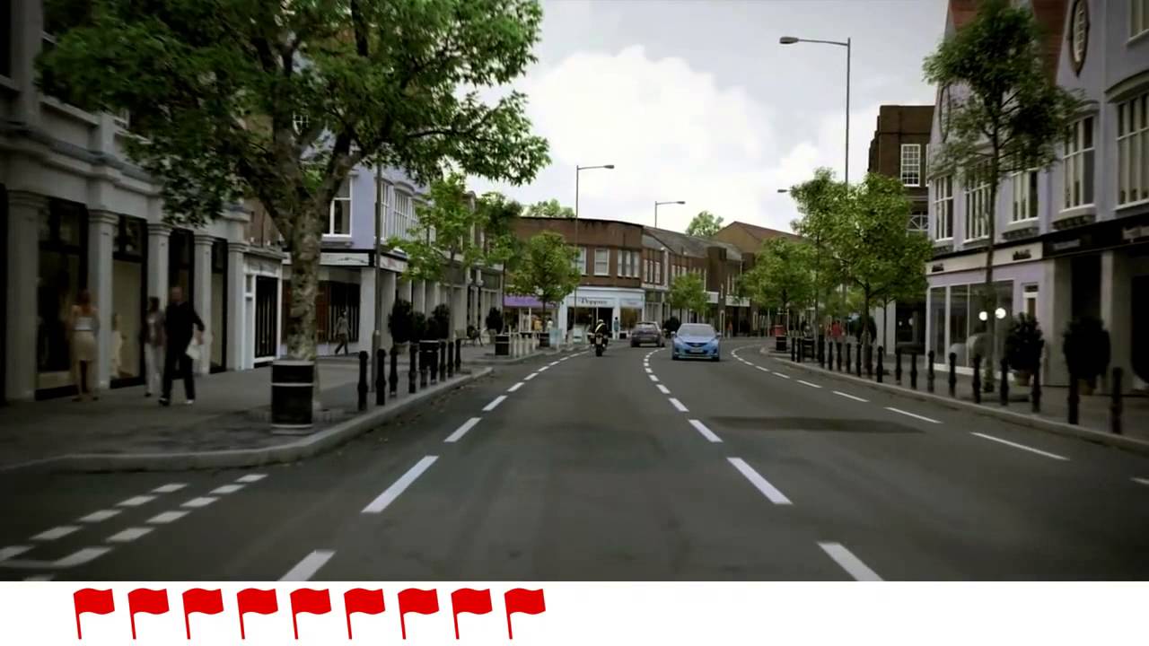 a hazard perception test question screenshot showing what you expect to see.