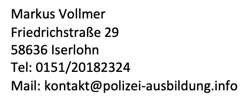 Infoseite über Polizei Ausbildung und Studium Polizeiausbildung Studium gehobener Dienst mittlerer Dienst Polizei
